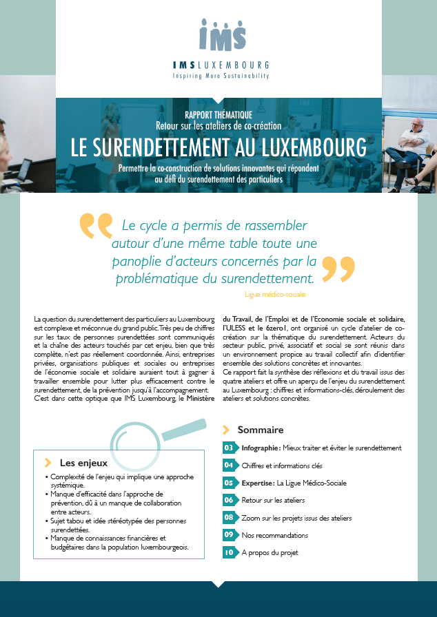 Rapport thématique : Le surendettement au Luxembourg